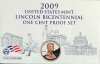 (2008s, 4 м. по 1 ц., Линкольн) Набор США 2008 год  Годовой набор  PROOF