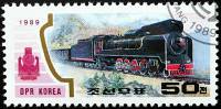 (1989-092) Марка Северная Корея "Локомотив (6)"   Локомотивы III Θ