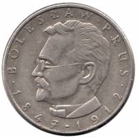 (1982) Монета Польша 1982 год 10 злотых "Болеслав Прус"  Медь-Никель  XF