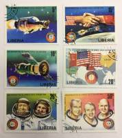 --  Набор марок Либерия 6 шт.  Гашёные , III Θ