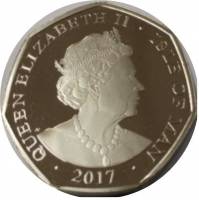 () Монета Остров Мэн 2017 год 50 пенсов ""  Медь-Никель  AU
