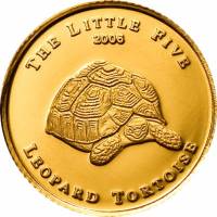 (№2006km326) Монета Палау 2006 год 1 Dollar (Леопард Черепаха)