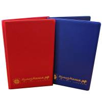 Монетник "Десяточка" 120х175мм, 48 ячеек с клапанами, ПВХ, Красный. Производство "Нумизмания"