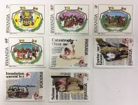 --  Набор марок Руанда 8 шт.  Негашеные , III O