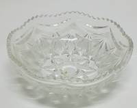 Салатник, хрусталь, высота - 6 см, д-16 см., СССР (сост. на фото)