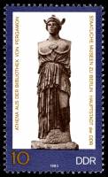 (1983-030) Марка Германия (ГДР) "Афина"    Музеи Берлина III Θ
