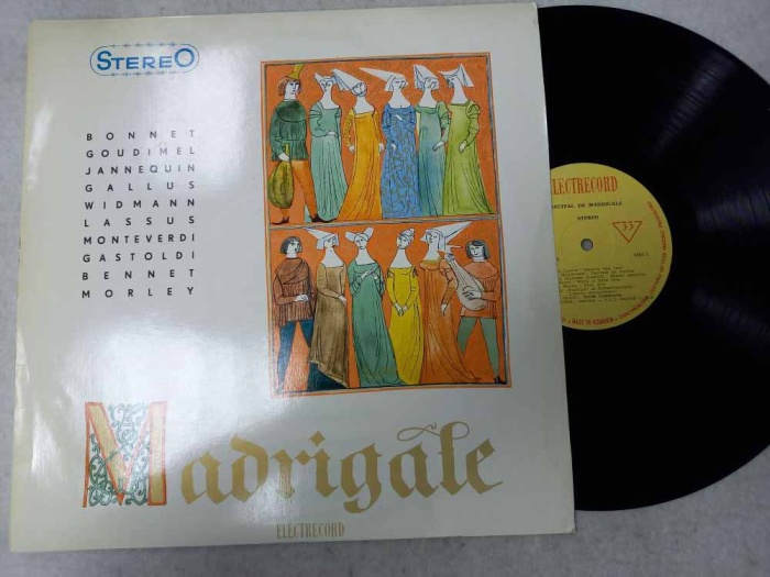 Пластинка виниловая , Recital de madrigale Electrecord 300 мм. (Сост. отл.)
