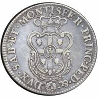 (№1773c60) Монета Италия 1773 год frac12; Scudo (Викторио Амедео III в)