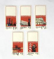 --  Набор марок Польша 5 шт.  Гашёные , III Θ
