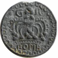 (№1754km156.2) Монета Индия 1754 год 1 Pice (GR (Georgius Rex - for King George I))