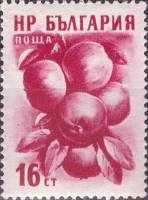 (1956-006) Марка Болгария "Яблоки"   Фрукты (1) III O