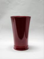 Ваза керамика обливная бардовая темно-красная Германия