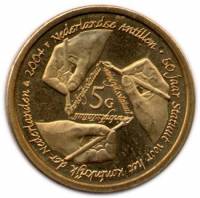 () Монета Ниделандские Антильские острова 2004 год 5  ""   Бронза  UNC