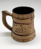 Пивная кружка керамика под дерево Будемъ Без пивка нет рывка