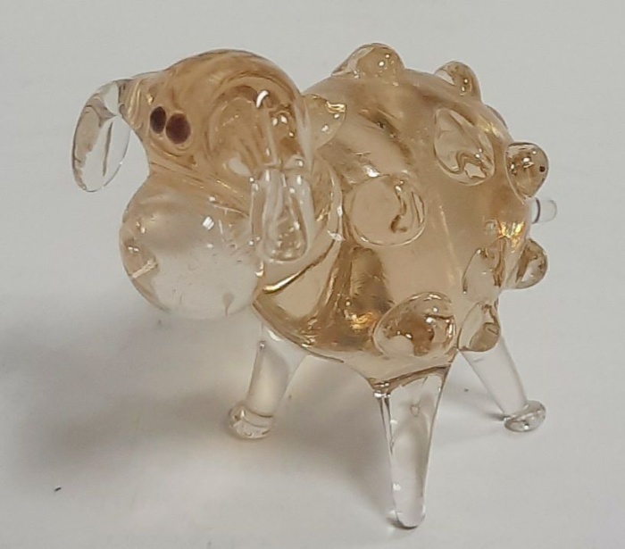 Стеклянная фигурка "Овечка" (сост. на фото)