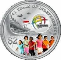 () Монета Сингапур 2006 год 2  ""    AU