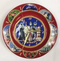 Часы-тарелка сувенирные "Мурманск" (сост. на фото)