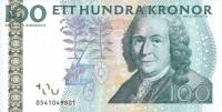 (2010) Банкнота Швеция 2010 год 100 крон "Карл Линней"   UNC