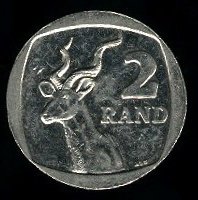 () Монета ЮАР (Южная Африка) 2006 год 2  ""   Медь, покрытая Некелем  UNC