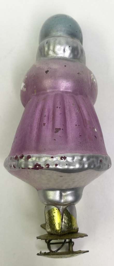 Елочная игрушка Снегурочка стекло СССР