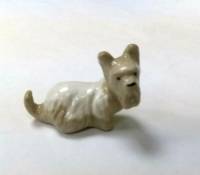 Статуэтка - миниатюра, собачка "Шотландка", ЛФЗ, 90-ые (сост.на фото)