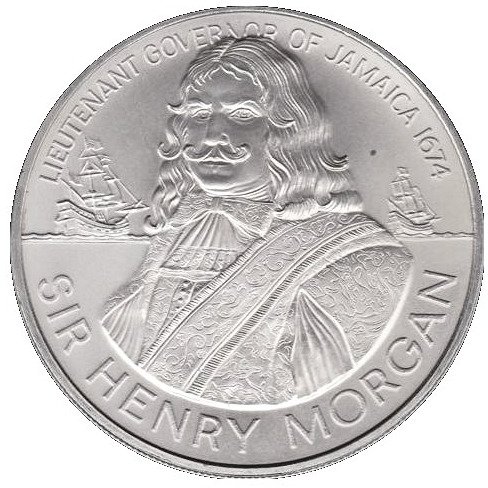 (1974) Монета Ямайка 1974 год 10 долларов &quot;Генри Морган&quot;  Никель Медь-Никель  UNC