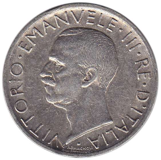 () Монета Италия 1927 год   &quot;&quot;     XF