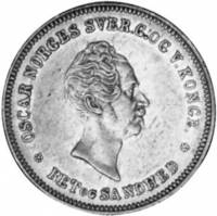 (№1846km316) Монета Норвегия 1846 год 1/2 Speciedaler