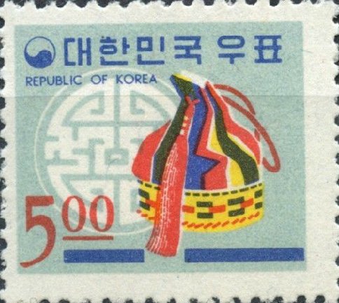 (№1966-565) Марка Корея Южная 1966 год &quot;Хороший мешок удачи и радости&quot;, Гашеная