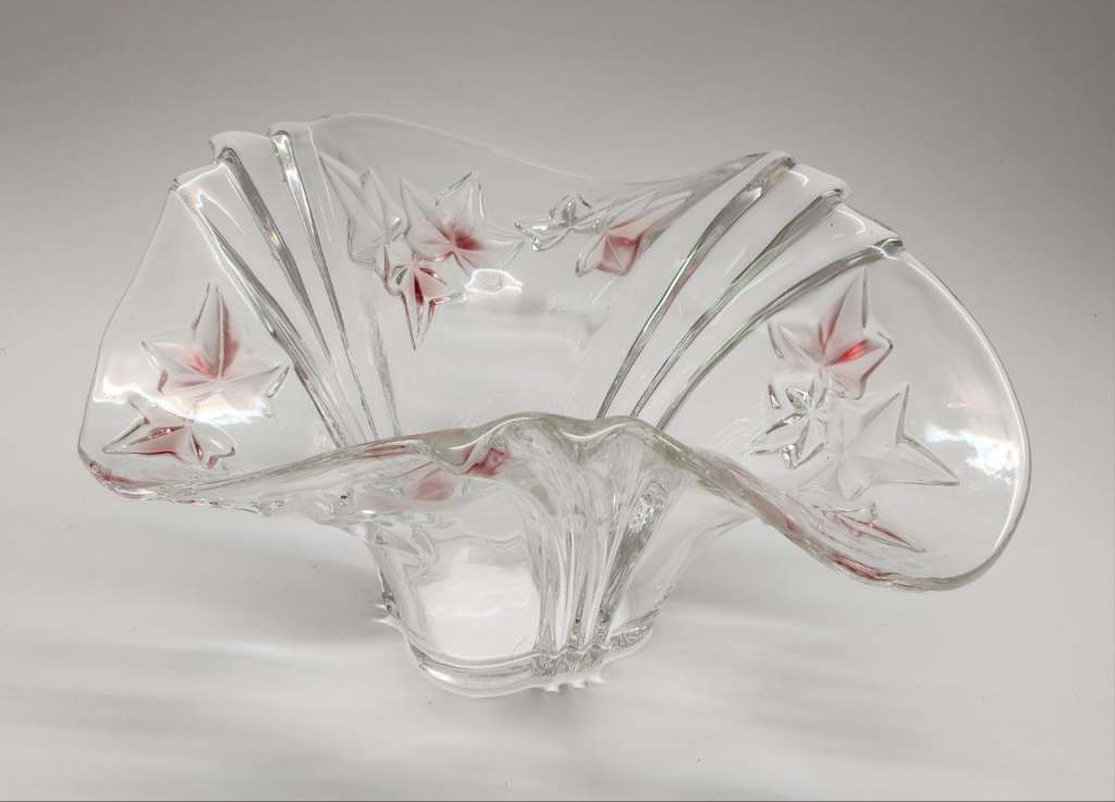 Ваза фруктовница цветное стекло Walther Glas Германия