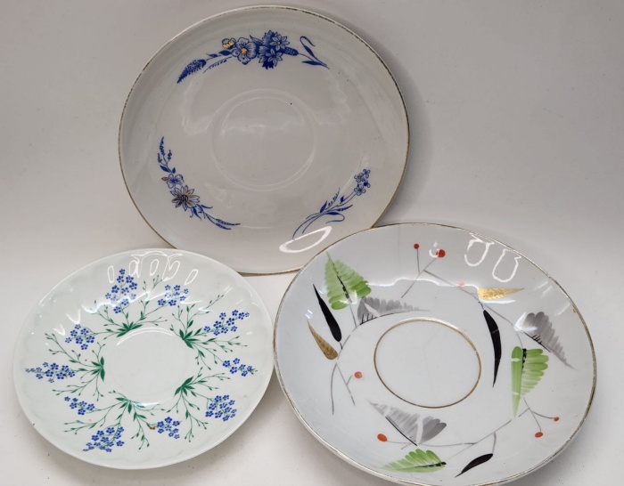 Блюдца чайные кофейные 3 шт ЛФЗ