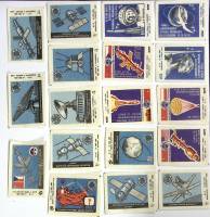 Набор спичечных этикеток "Космос", 18 шт, СССР (сост. на фото)
