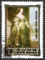 (1984-122) Марка Северная Корея "Генриетта Мария"   Портреты правителей Европы III O