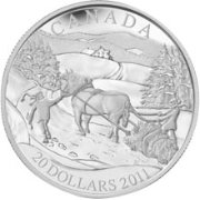 () Монета Канада 2011 год 20 долларов ""   PROOF