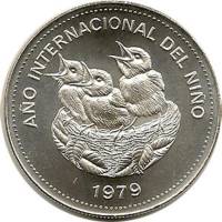 () Монета Коста-Рика 1979 год 100  ""   Биметалл (Серебро - Ниобиум)  UNC
