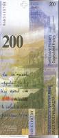 () Банкнота Швейцария 1996 год 200  ""   UNC