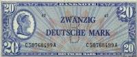 (№1948P-9c) Банкнота ФРГ 1948 год "20 Deutsche Mark"