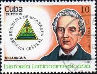 (1988-087) Марка Куба "Джей Эстрада (Никорагуа)"    История Латинской Америки III O