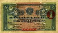 (№1919P-R7b) Банкнота Мозамбик 1919 год "1 Libra Esterlina"