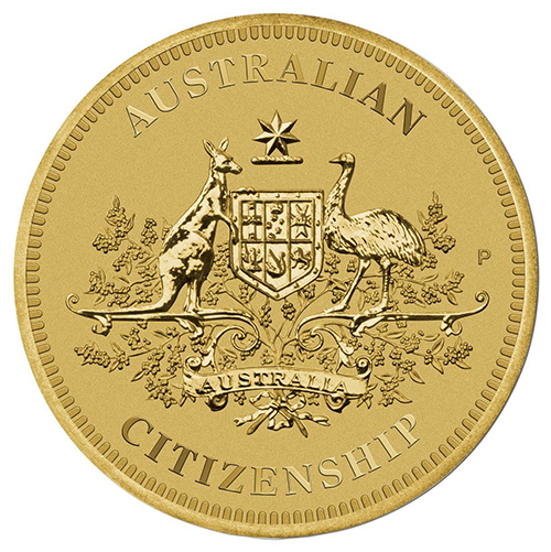 (2016) Монета Австралия 2016 год 1 доллар &quot;Гражданство Австралии&quot;  Бронза  Буклет
