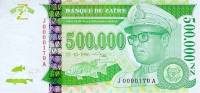 () Банкнота Заир 25.10.1996 год 500 000  ""   UNC