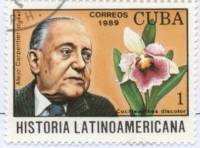 (1989-066) Марка Куба "Альехо Карпентьер"    История Латинской Америки III Θ