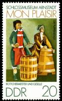 (1974-074) Марка Германия (ГДР) "Бондари"    Музей Арнштадта  II Θ