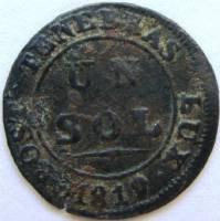 (№1819km119) Монета Швейцария 1819 год 1 Sol