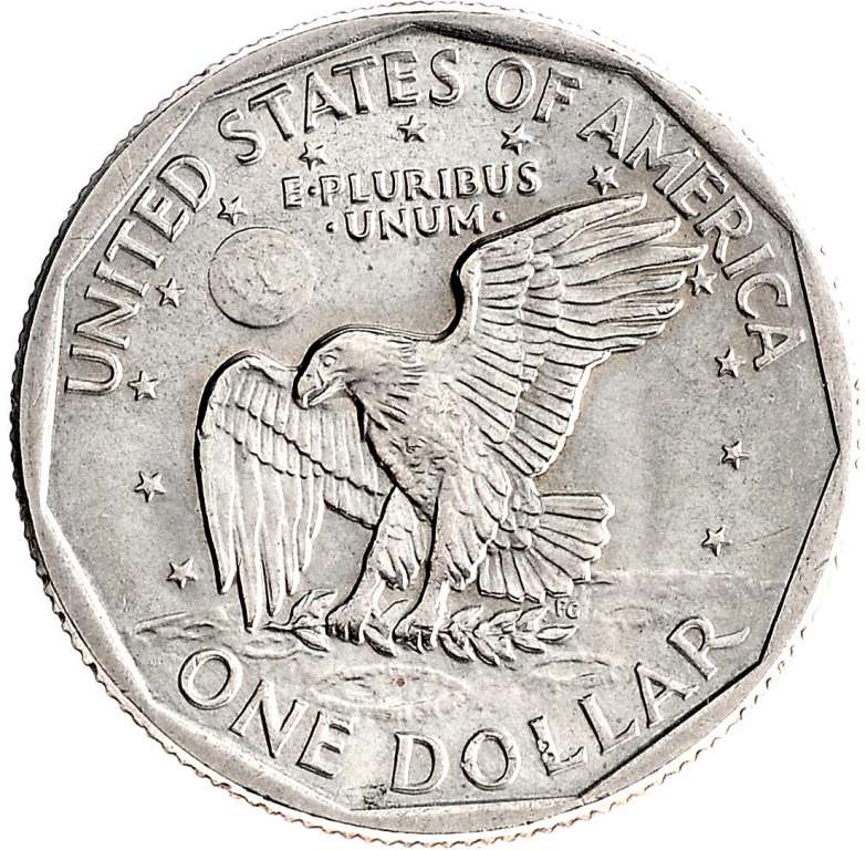 (1980p) Монета США 1980 год 1 доллар   Сьюзен Энтони Медь-Никель  UNC