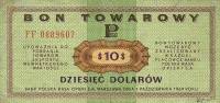 (№1969P-FX30) Банкнота Польша 1969 год "10 Dollars"