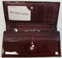 Кошелёк женский "Michael Kors" Натуральная кожа, 1  отделение. Застежка клепка. Коричневый