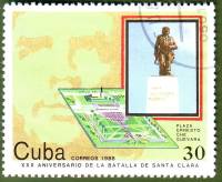 (1988-098) Марка Куба "Памятник"    30 лет партизанской борьбы III O