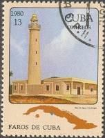 (1980-066) Марка Куба "Джагуа, Сьенфуэгос"    Маяки III Θ