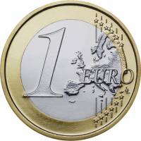 (2008) Монета Австрия 2008 год 1 евро  2. Новая карта ЕС Биметалл  UNC